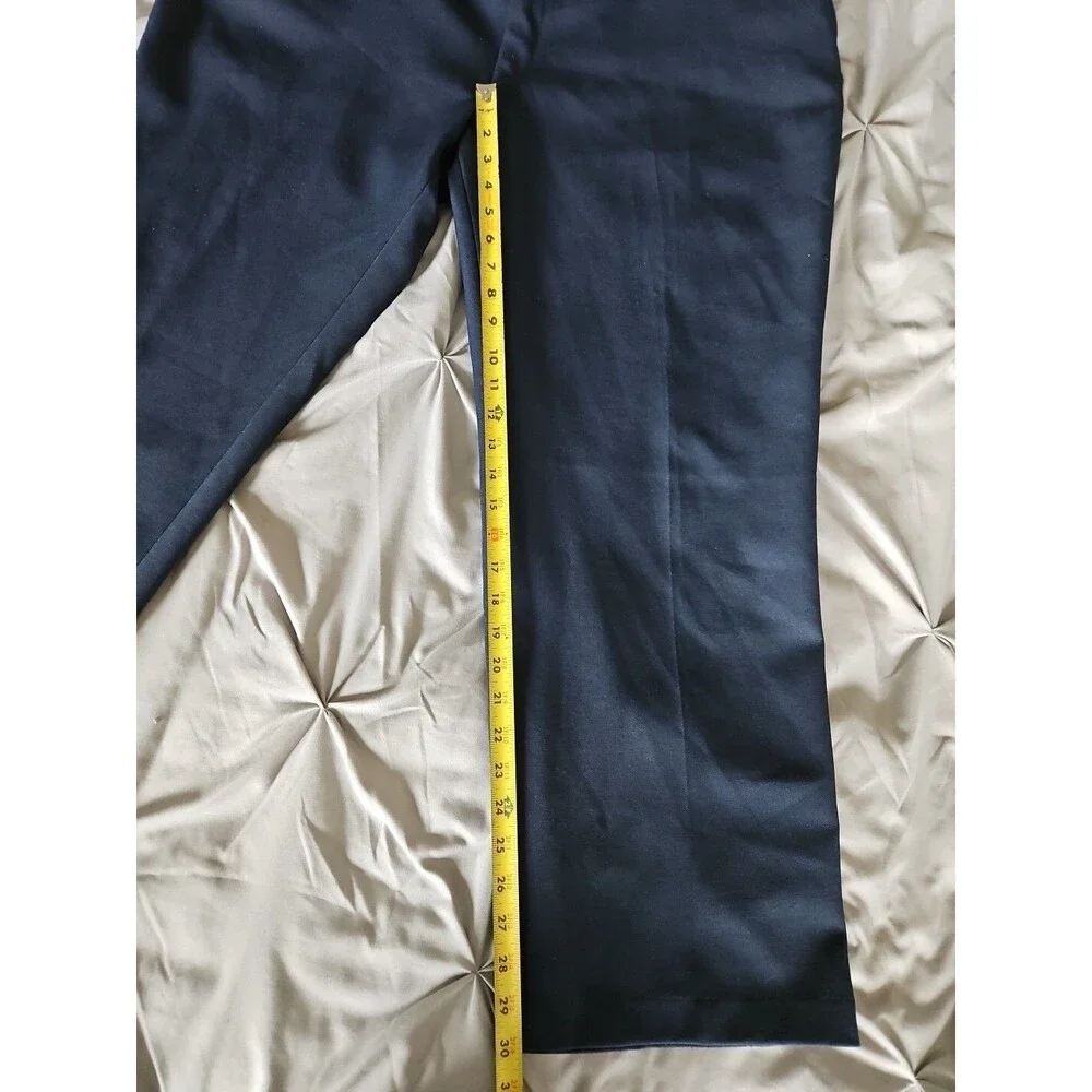Levi’s Action Slacks 42x30 Navy Blue Pants Trousers Flat Front Straight Leg